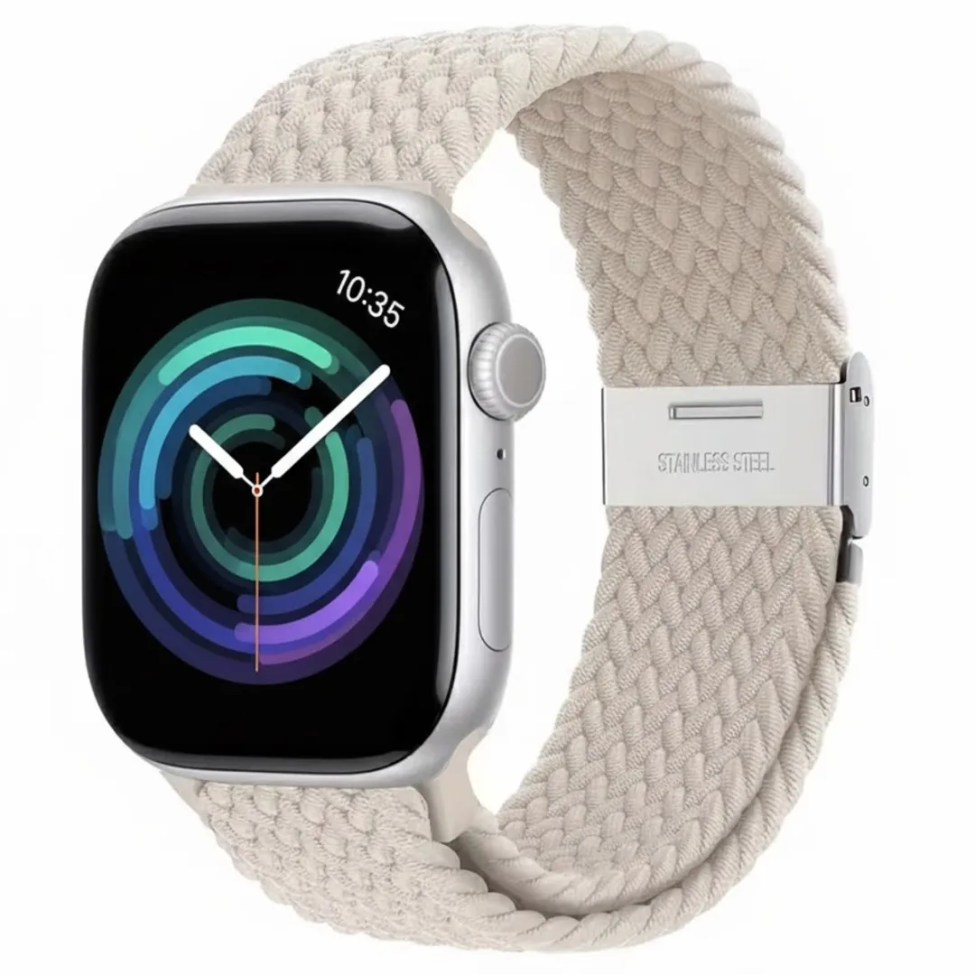 NUVEX Ivoorwit Horlogeband Apple Watch