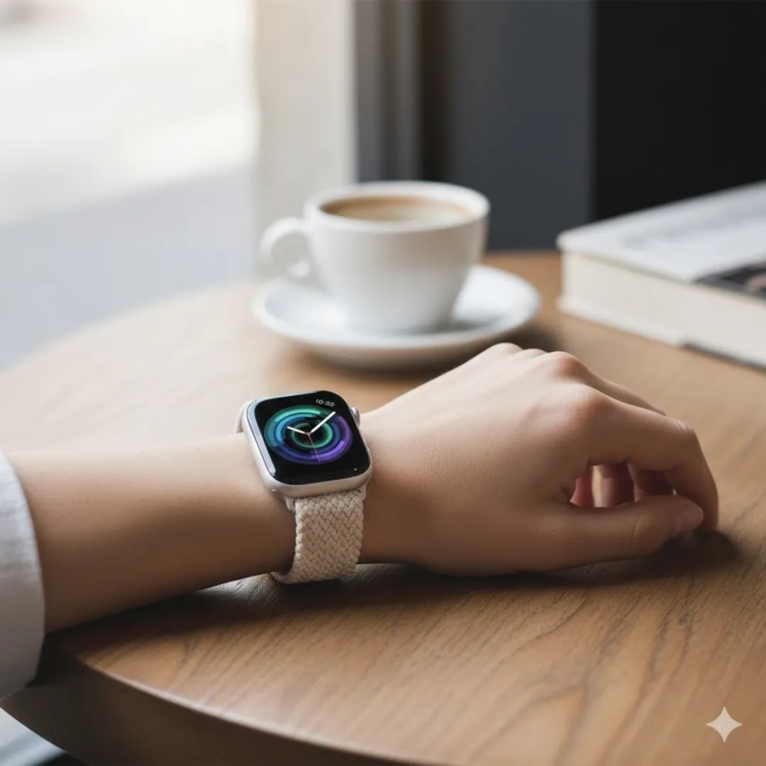 NUVEX Ivoorwit Horlogeband Apple Watch - One Size