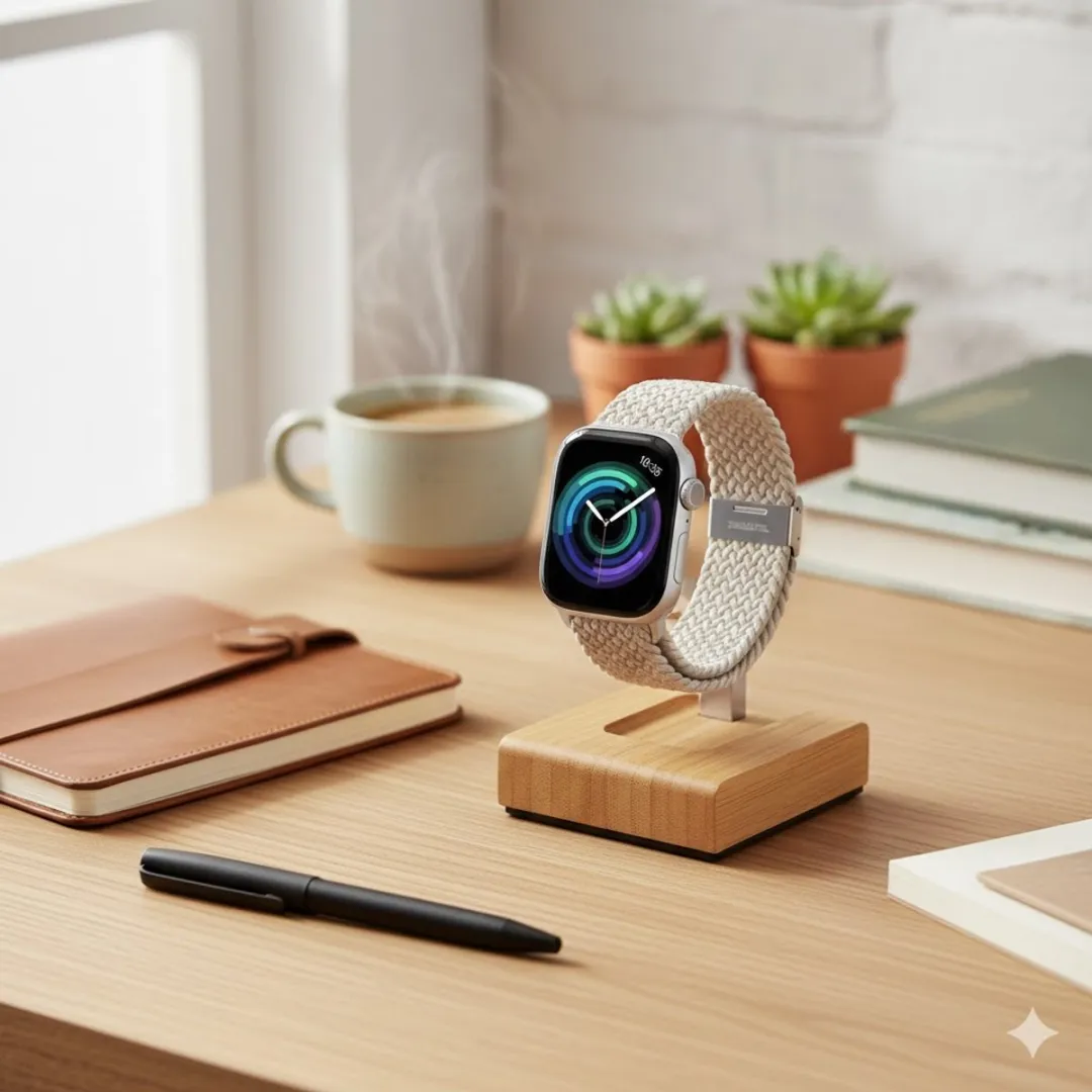 NUVEX Ivoorwit Horlogeband Apple Watch - One Size