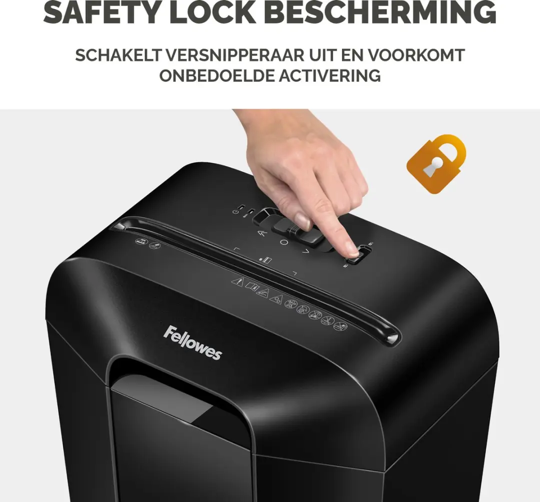 Fellowes LX50 4406001 Papierversnipperaar - Zwart - afbeelding 4 van 6