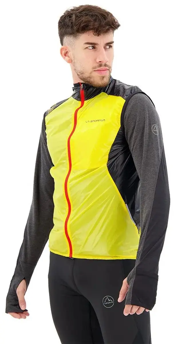 La Sportiva Blizzard Windbreaker Vest - Geel/Zwart - afbeelding 4 van 5