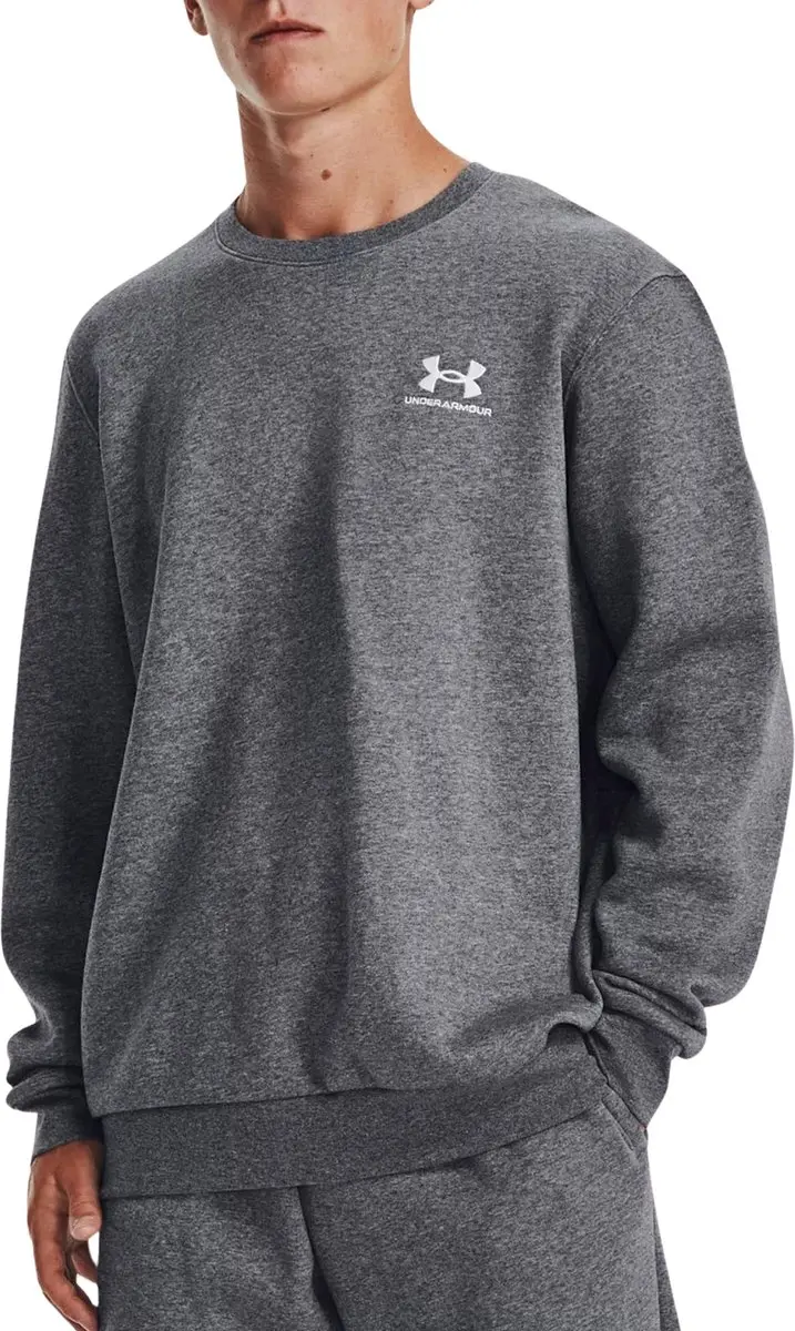 Under Armour Essential Fleece Sweatshirt Heren - XL - Grijs