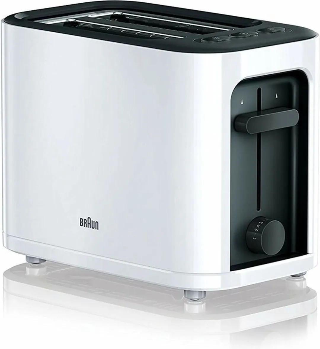 Braun HT3000WH Broodrooster 1000W - 2 Sneden - Rood