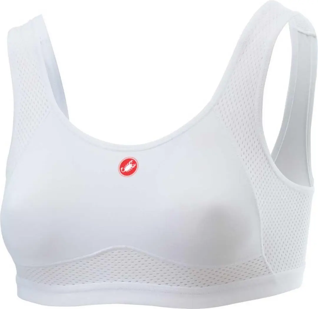 Castelli Rosso Corsa Sportbeha Dames - Wit - S - afbeelding 2 van 5