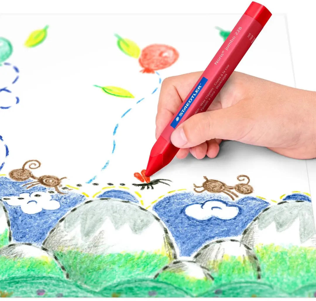 Staedtler Noris Jumbo Waskrijt - 12 Kleuren - afbeelding 5 van 6