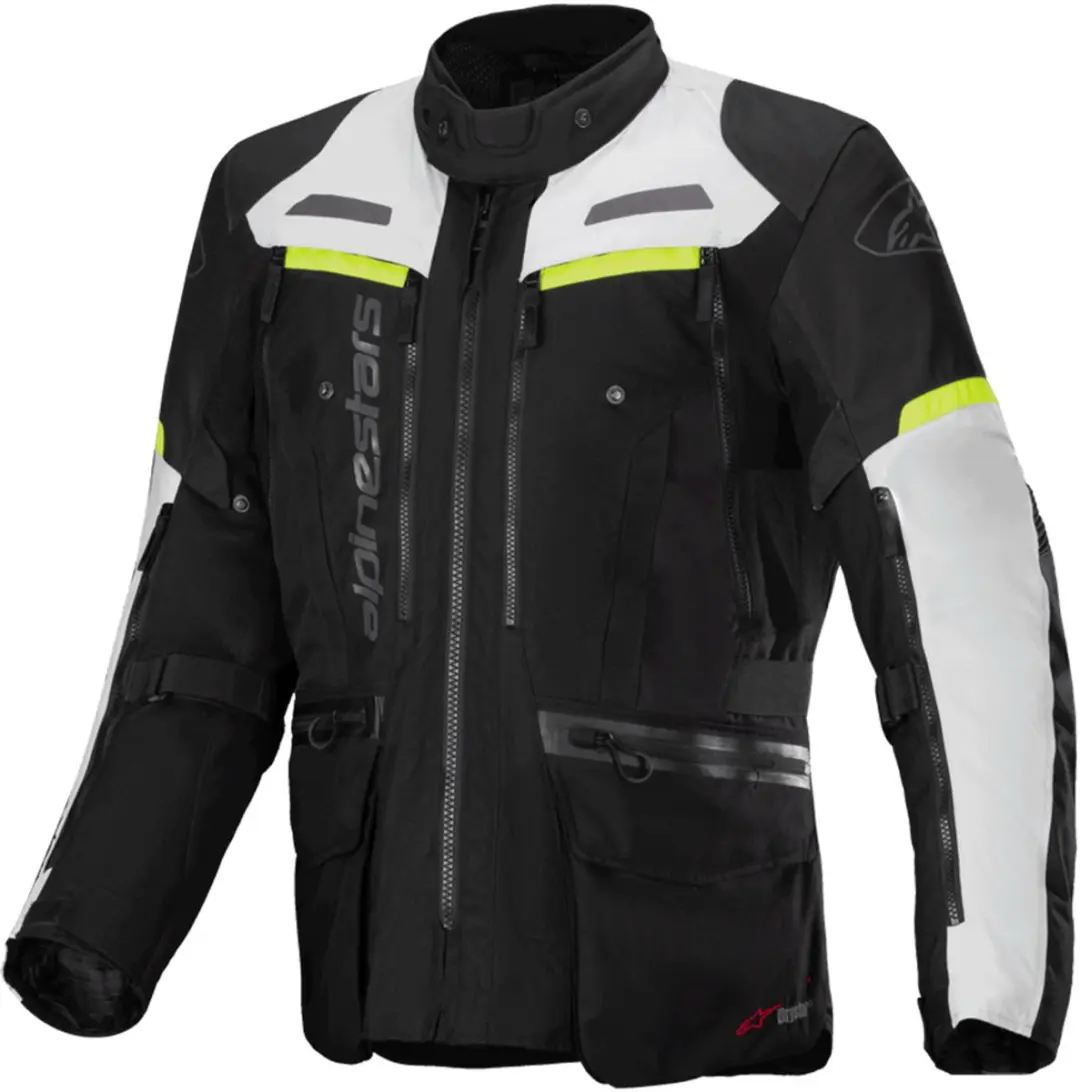 Alpinestars Bogotá Pro Drystar Jas Zwart Ice Grijs Fluo Geel