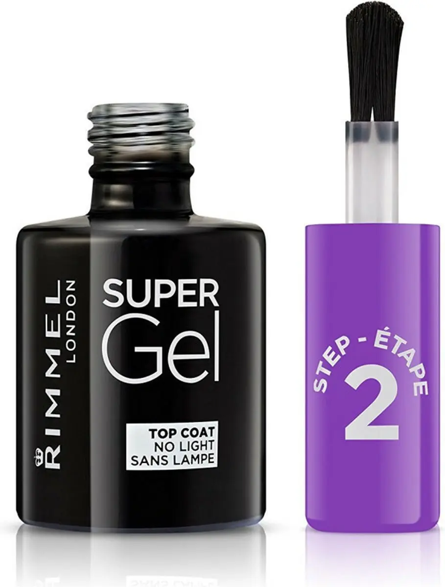 Rimmel London SuperGel Topcoat - 00 Transparant - 12ml - afbeelding 5 van 6