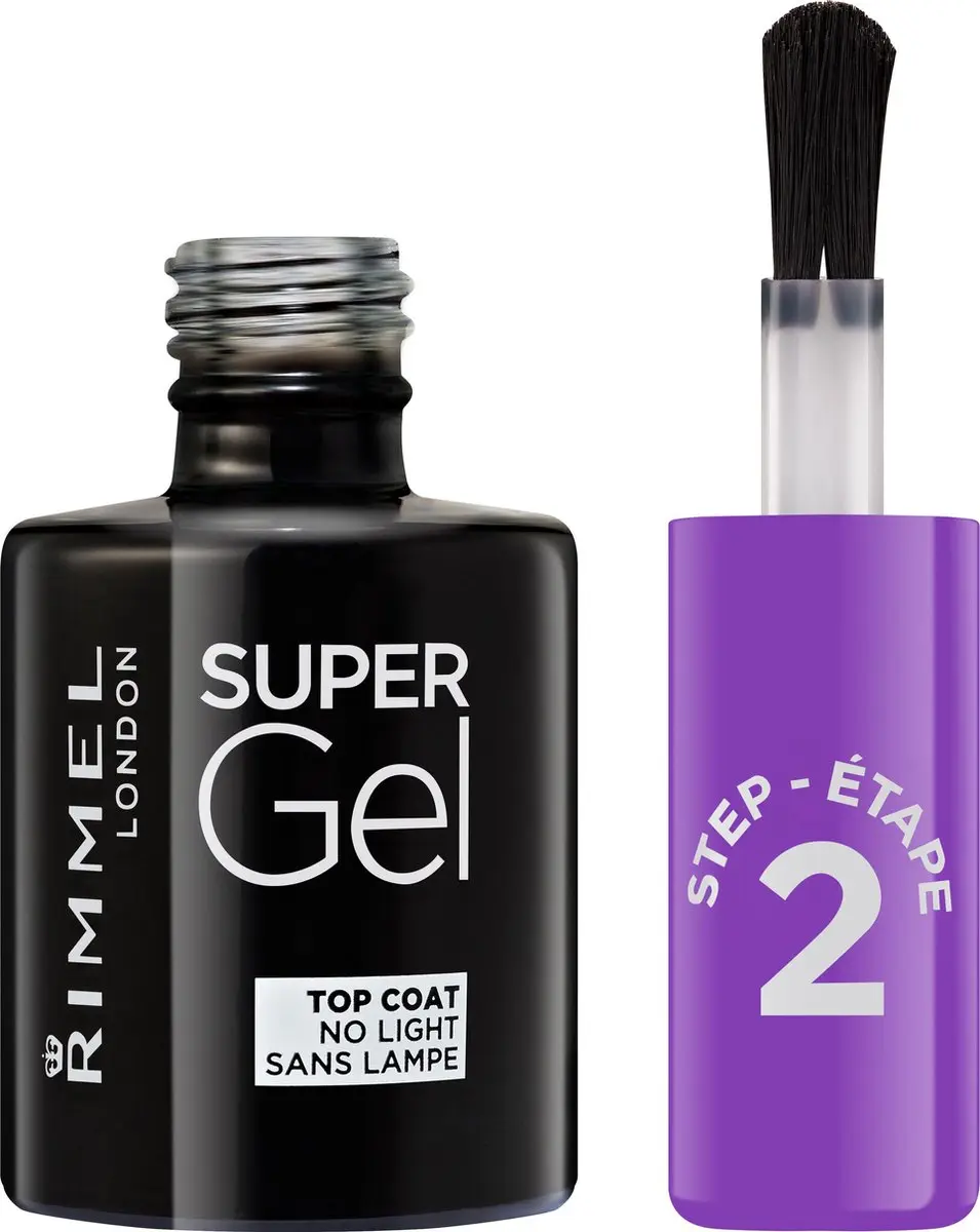 Rimmel London SuperGel Topcoat - 00 Transparant - 12ml - afbeelding 6 van 6