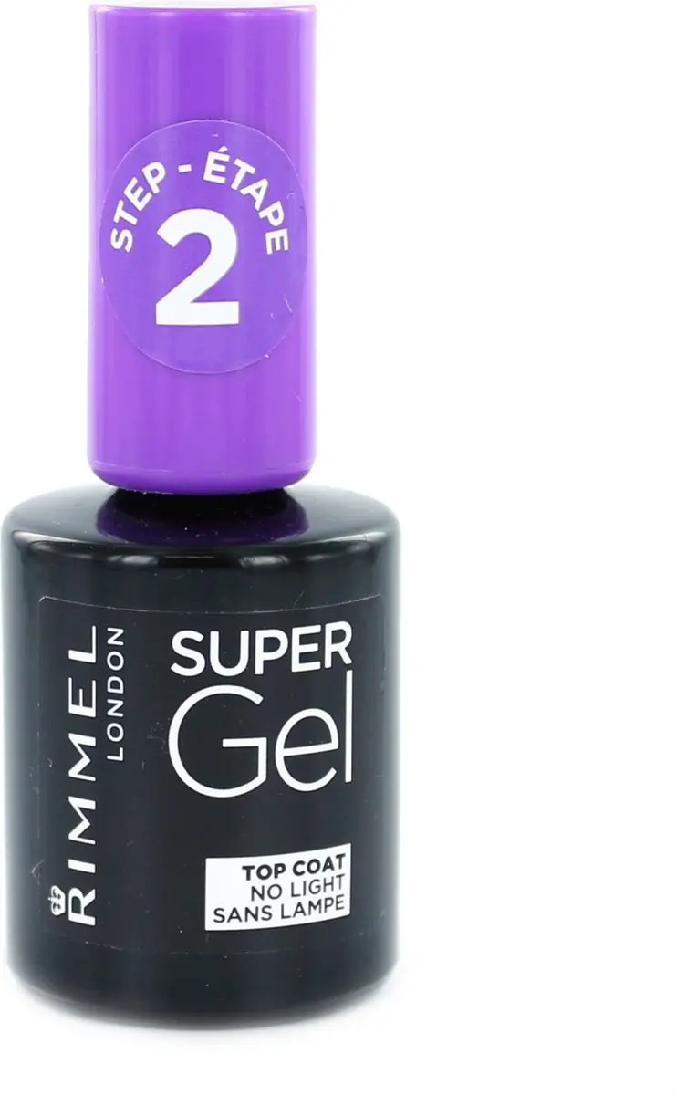 Rimmel London SuperGel Topcoat - 00 Transparant - 12ml - afbeelding 4 van 6