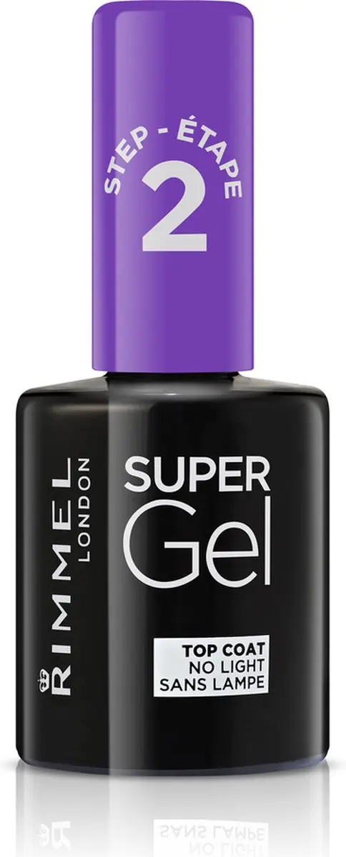 Rimmel London SuperGel Topcoat - 00 Transparant - 12ml - afbeelding 3 van 6