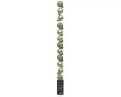 Decoris Kerstballen Kunststof 3cm - Champagne - 14 stuks - afbeelding 4 van 6