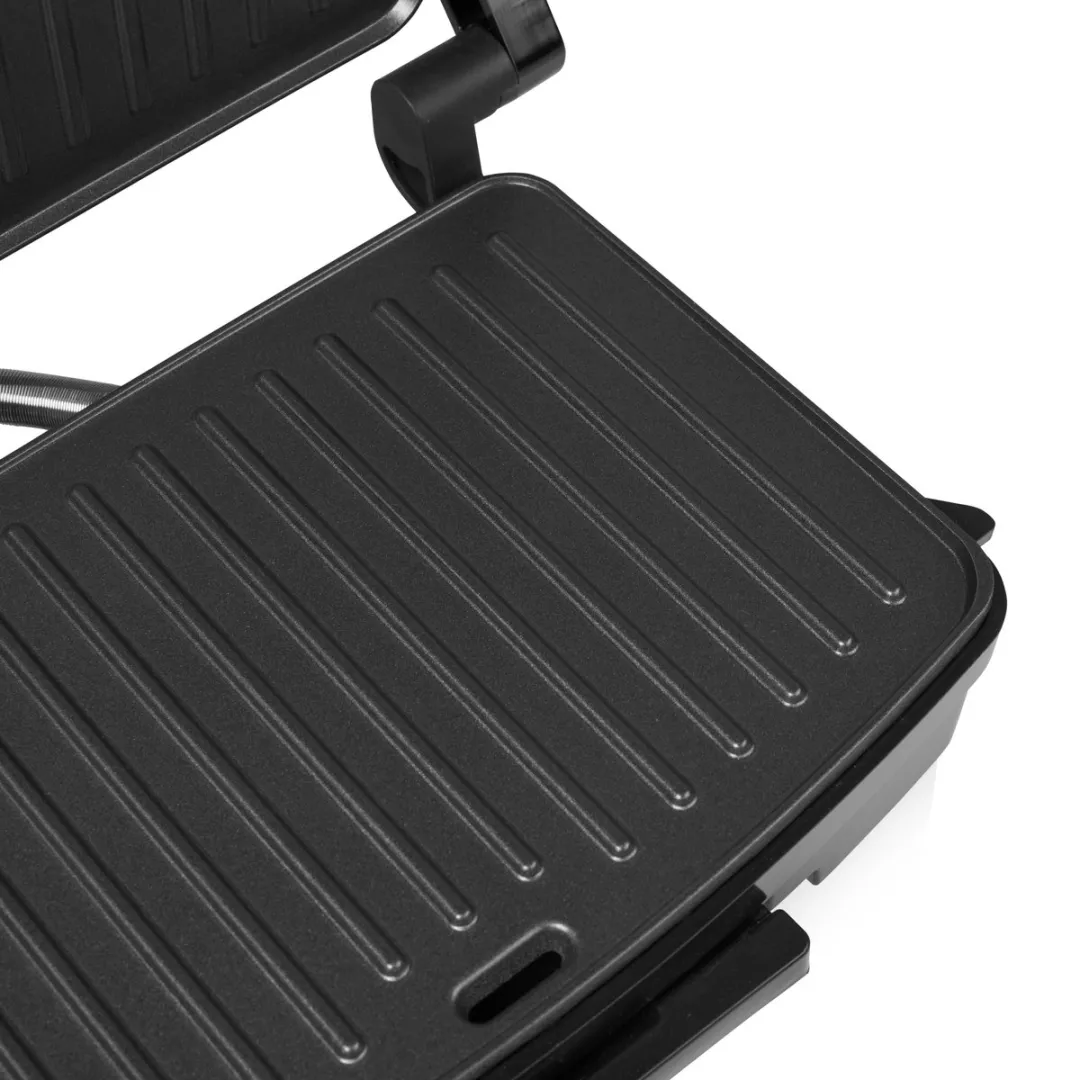 Princess Contactgrill Compact 01.117501.01.001 - 750W - 23x15cm - Zwart/RVS