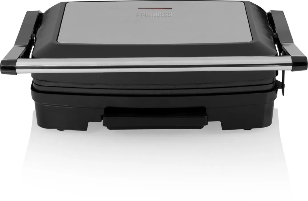 Princess Contactgrill Compact 01.117501.01.001 - 750W - 23x15cm - Zwart/RVS