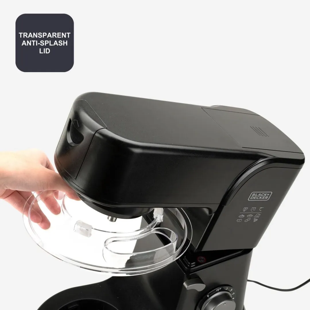 BLACK+DECKER BXKM1001E Keukenmachine 1000W - 5.2L - Zwart