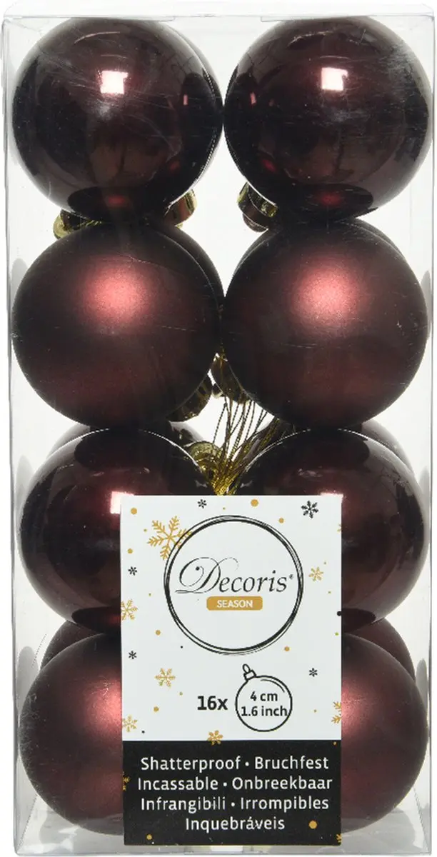 Decoris kleine kerstballen