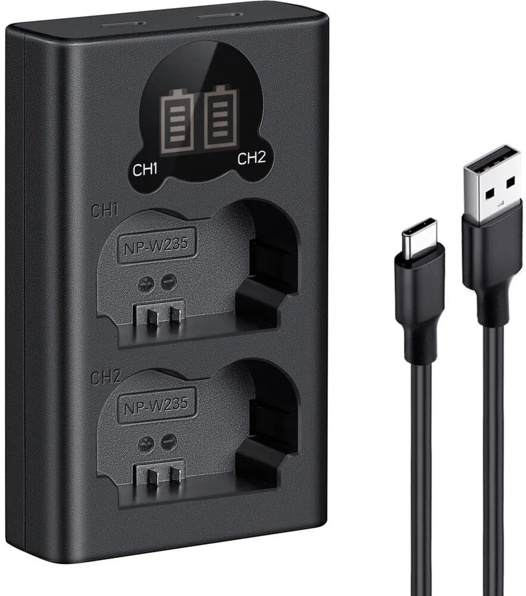 K&F Concept NP-W235 Dubbele Batterijlader