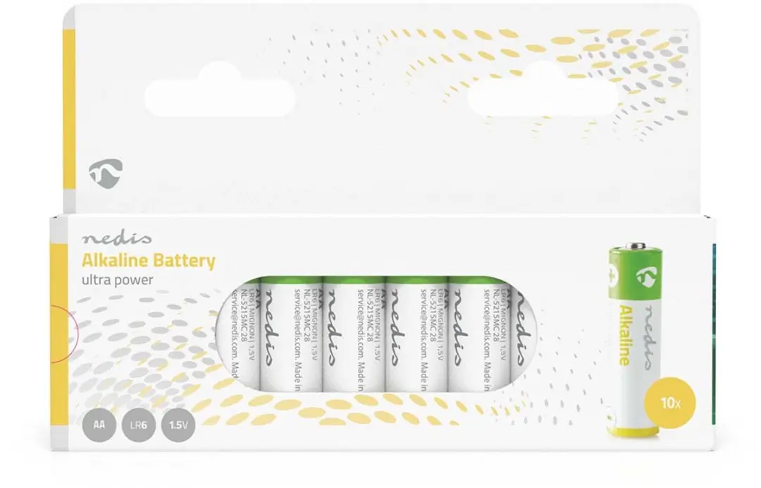 Nedis Alkaline AA Batterij 1.5V - 10-Pak - afbeelding 2 van 6