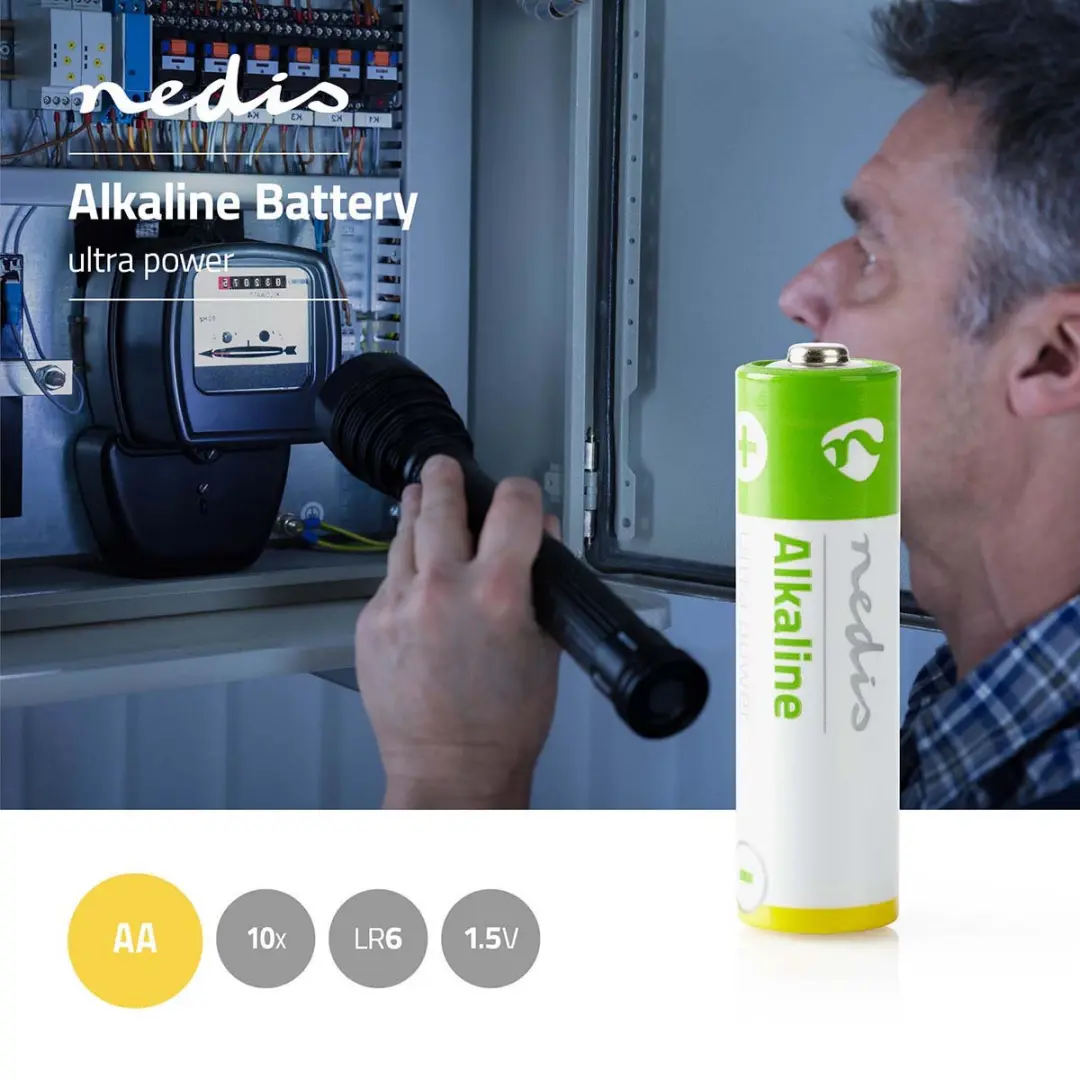 Nedis Alkaline AA Batterij 1.5V - 10-Pak - afbeelding 3 van 6
