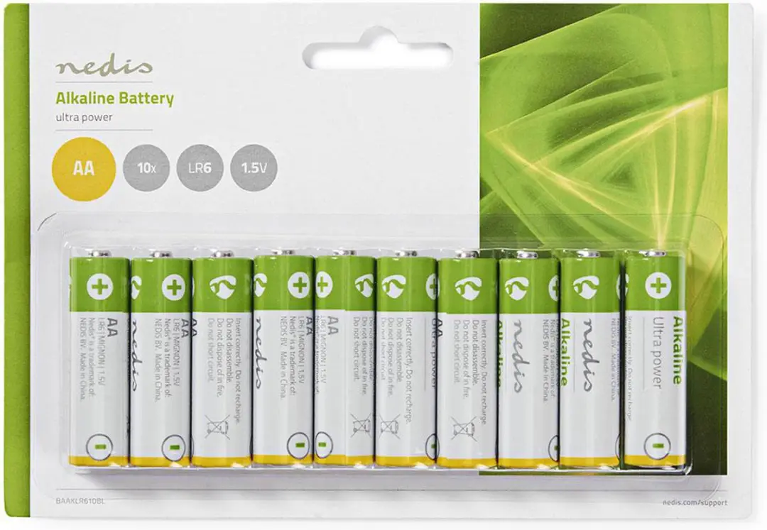 Nedis Alkaline AA Batterij 1.5V