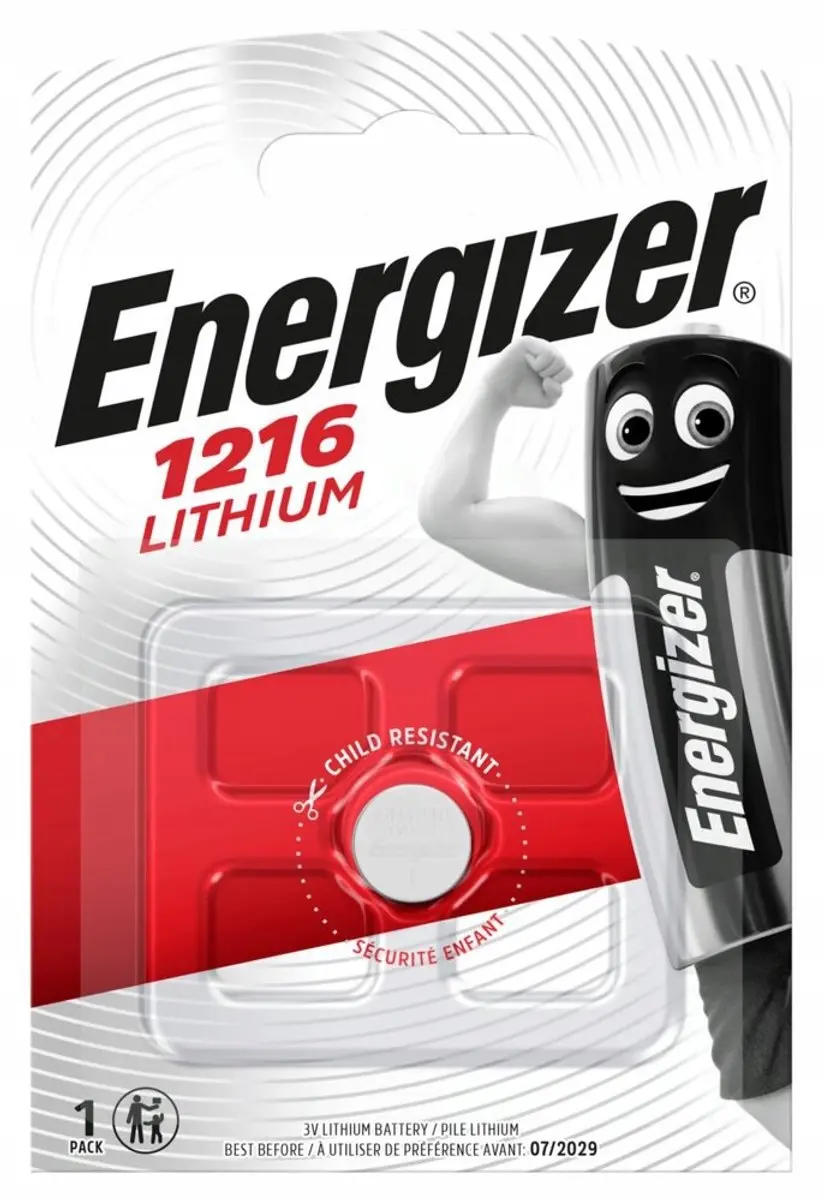 Energizer CR1216 Lithium Knoopcel Batterij - 3V - afbeelding 4 van 5