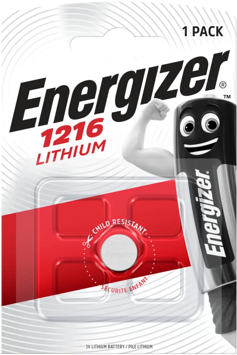 Energizer CR1216 Lithium Knoopcel Batterij