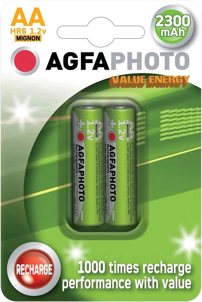 AgfaPhoto AA Oplaadbare Batterijen 2700mAh