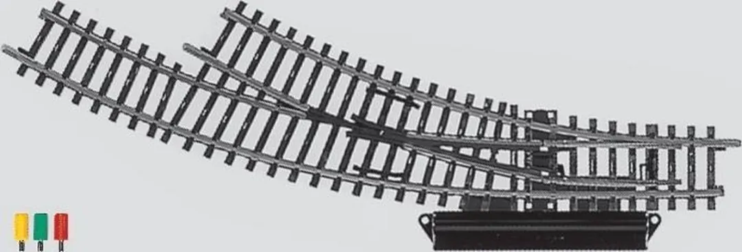 Märklin H0 K-rails Gebogen Wissel Rechts 2269