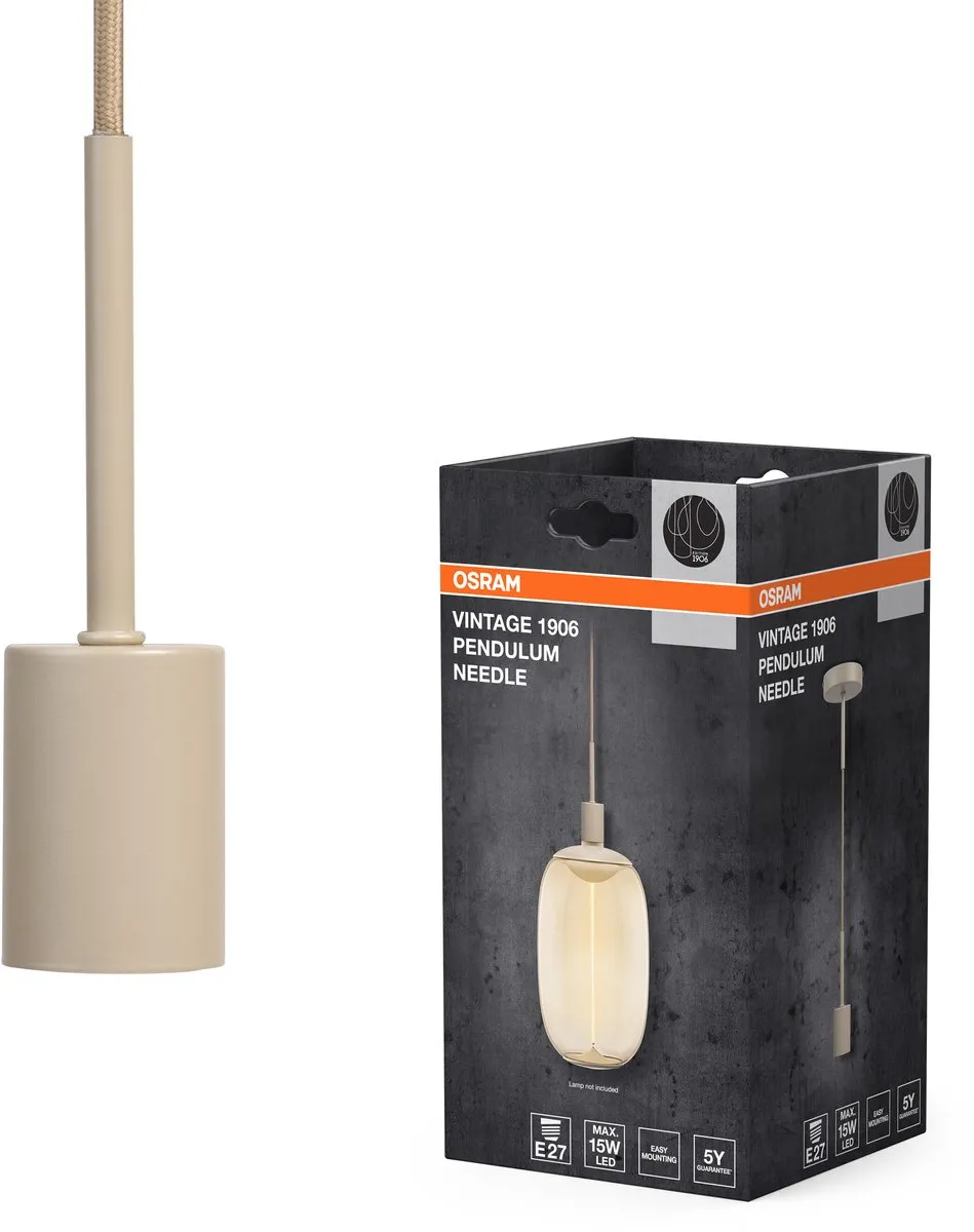 Osram Vintage Hanglamp - Beige - 100cm - 2m Kabel