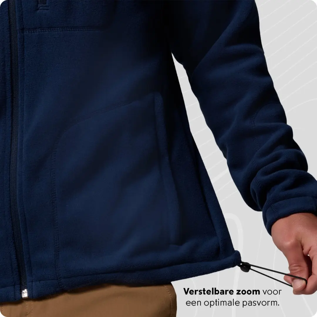 Columbia Fast Trek II Full Zip Fleece Trui - Blauw - XL - afbeelding 6 van 6