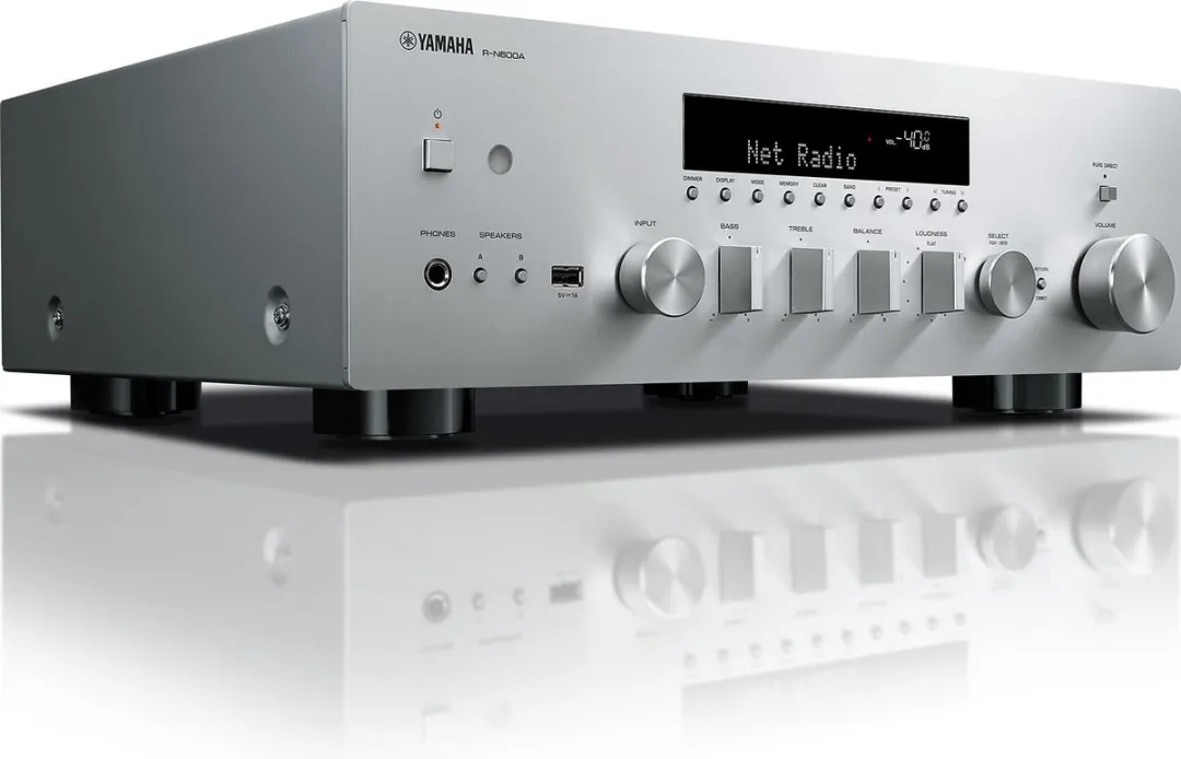 Yamaha R-N600A Netwerkreceiver - 175W - Zilver