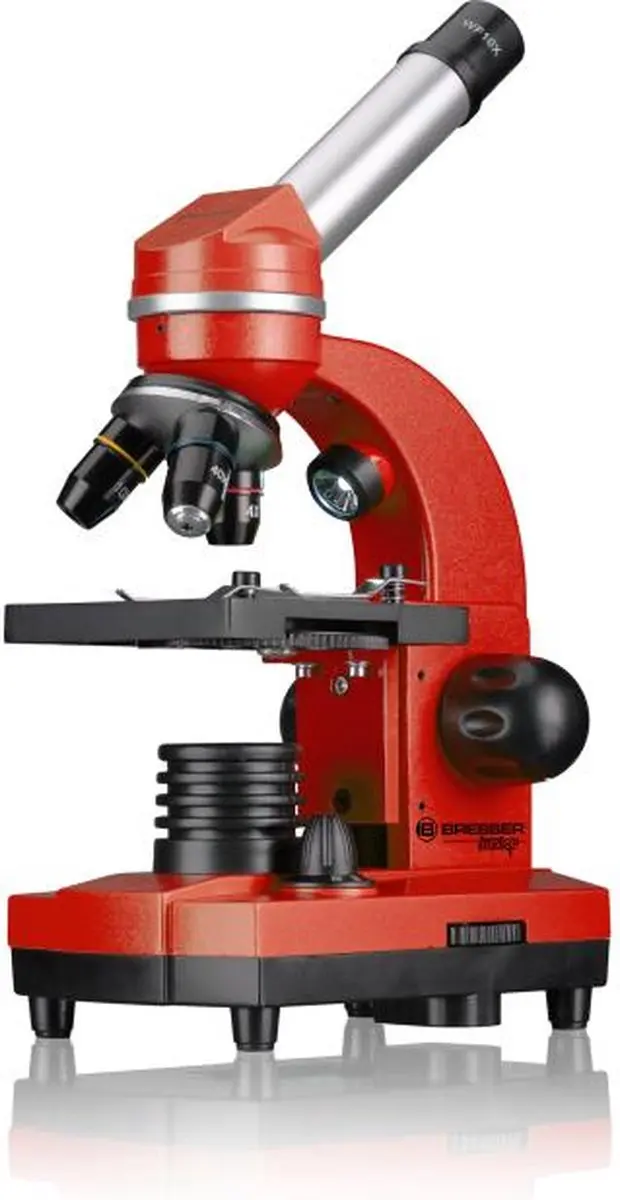 Bresser Biolux SEL 8855600E8G000 Studentenmicroscoop - Rood - afbeelding 5 van 6