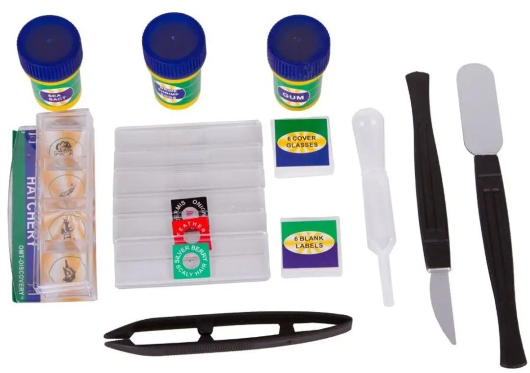 Levenhuk LabZZ M2 69740 Microscoop - Groen/Oranje - afbeelding 6 van 6