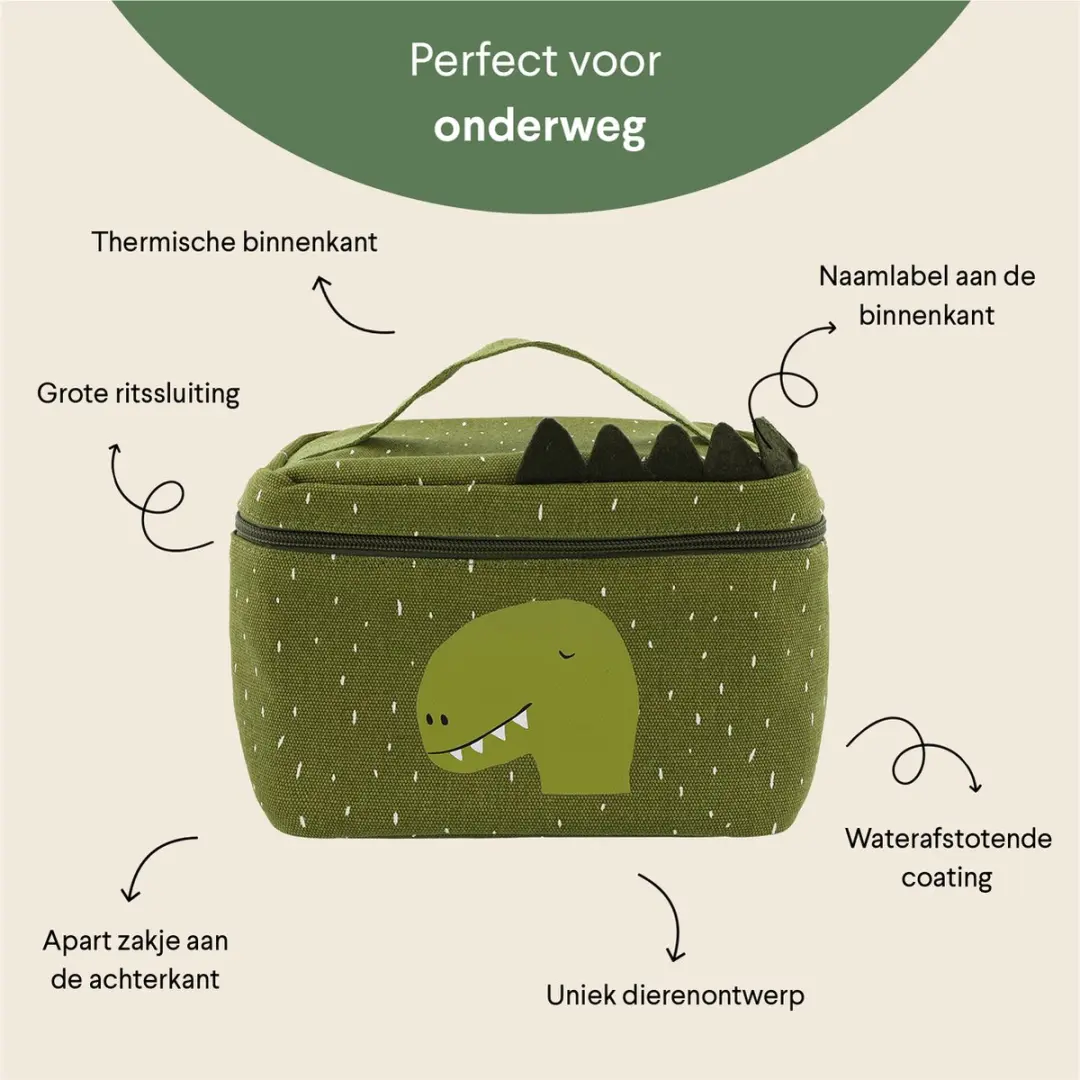 Trixie Mr. Dino Koeltas voor kinderen - 5,2L - Groen - afbeelding 3 van 6