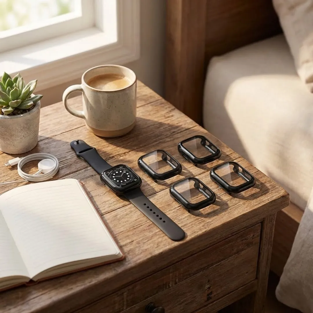 NUVEX Apple Watch 38mm Screenprotector - 4 Stuks Zwart