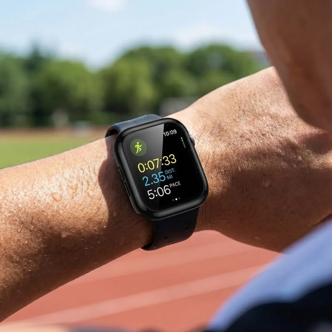 NUVEX Apple Watch 38mm Screenprotector - 4 Stuks Zwart