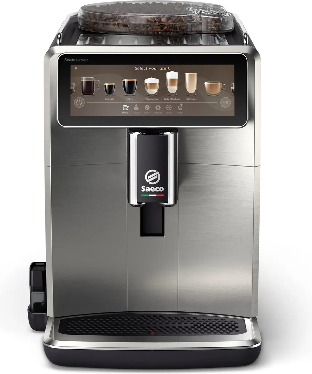 Saeco Xelsis Suprema SM8885/00 Volautomatische Espressomachine - 22 Koffiespecialiteiten - Grijs