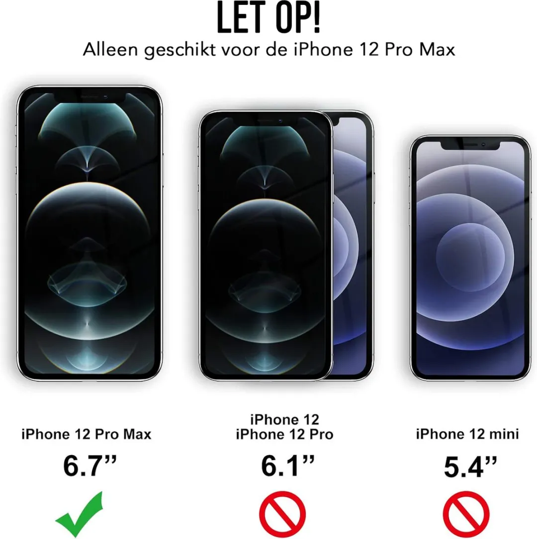 Nuvex iPhone 12 Pro Max Telefoonhoesje - Transparant