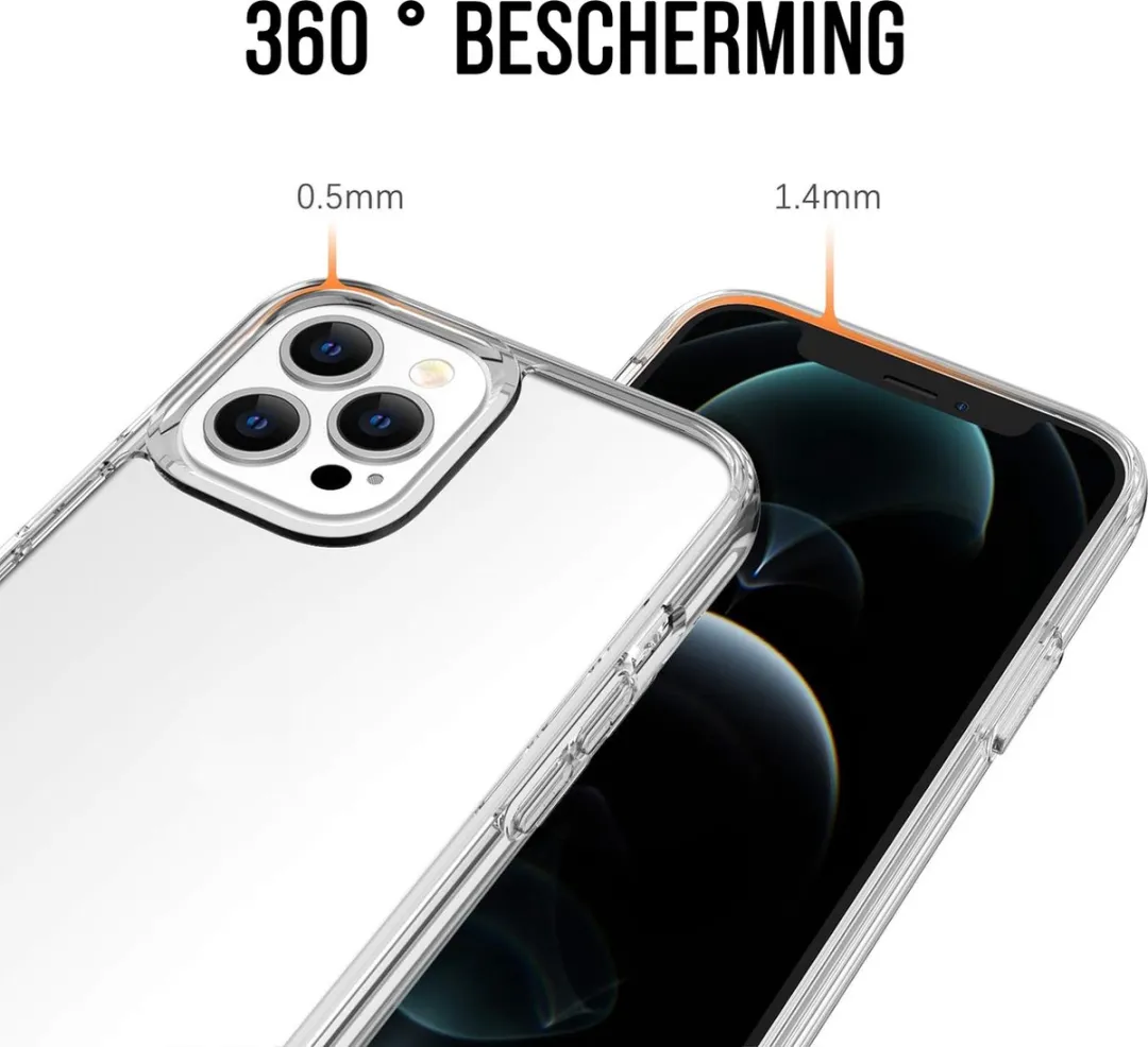 Nuvex iPhone 12 Pro Max Telefoonhoesje - Transparant