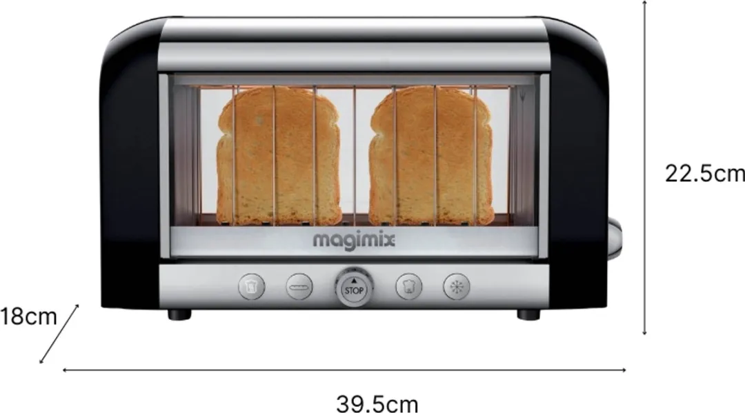 Magimix Le Vision 11529 Broodrooster - Zwart - 1450W
