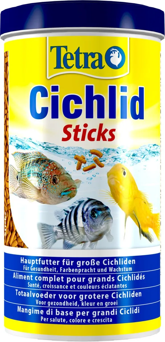 Tetra Cichlid Sticks Vissenvoer 1L - afbeelding 6 van 6