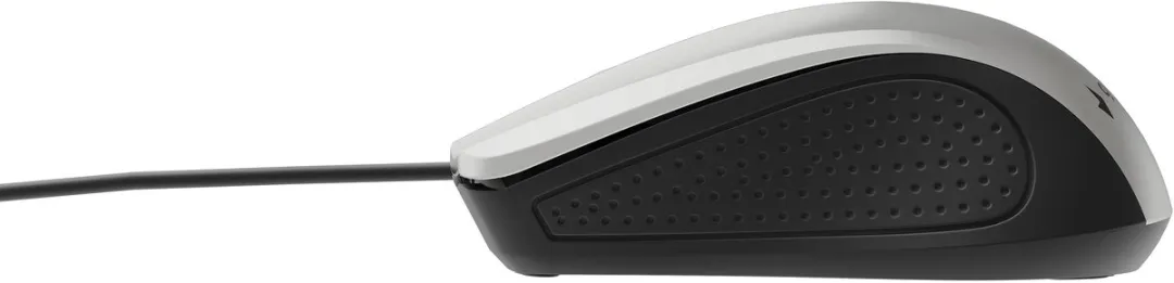 Gembird MUS-4B-01-BS Ambidextrous Muis - 1200 DPI - Zwart/Zilver