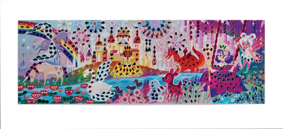 Crocodile Creek Jewel Art Poster Magische Feeënwereld - 500 Stenen