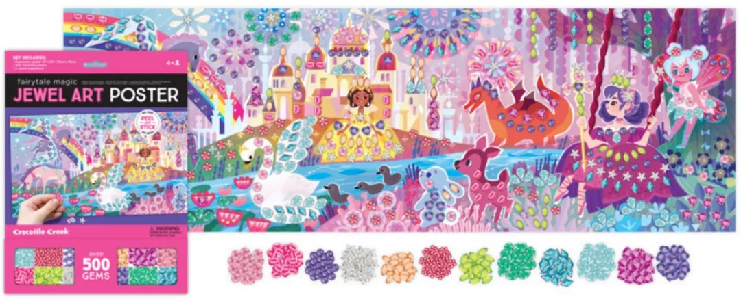 Crocodile Creek Jewel Art Poster Magische Feeënwereld