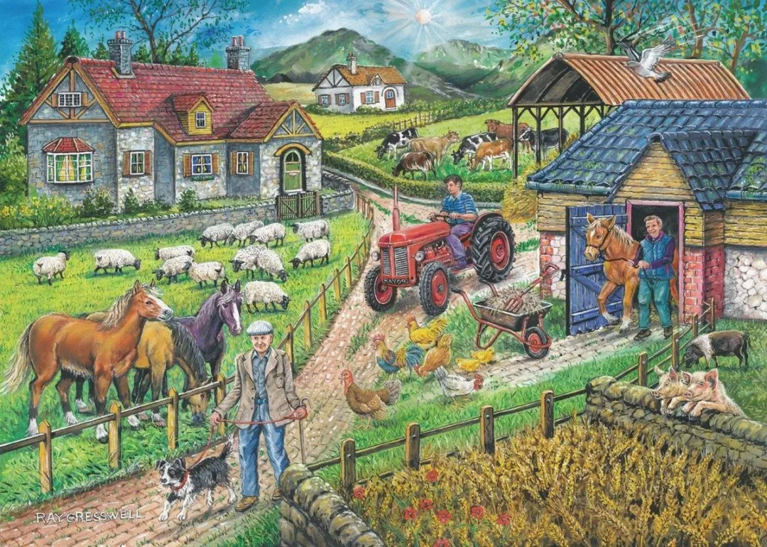 House of Puzzles Barley Mow Farm Legpuzzel 250 Stuks - Multicolor