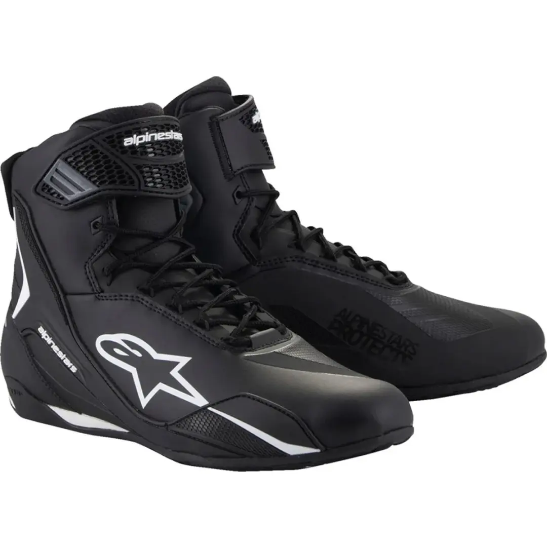 Alpinestars Faster-4 Motorschoenen - Zwart/Wit - afbeelding 5 van 5