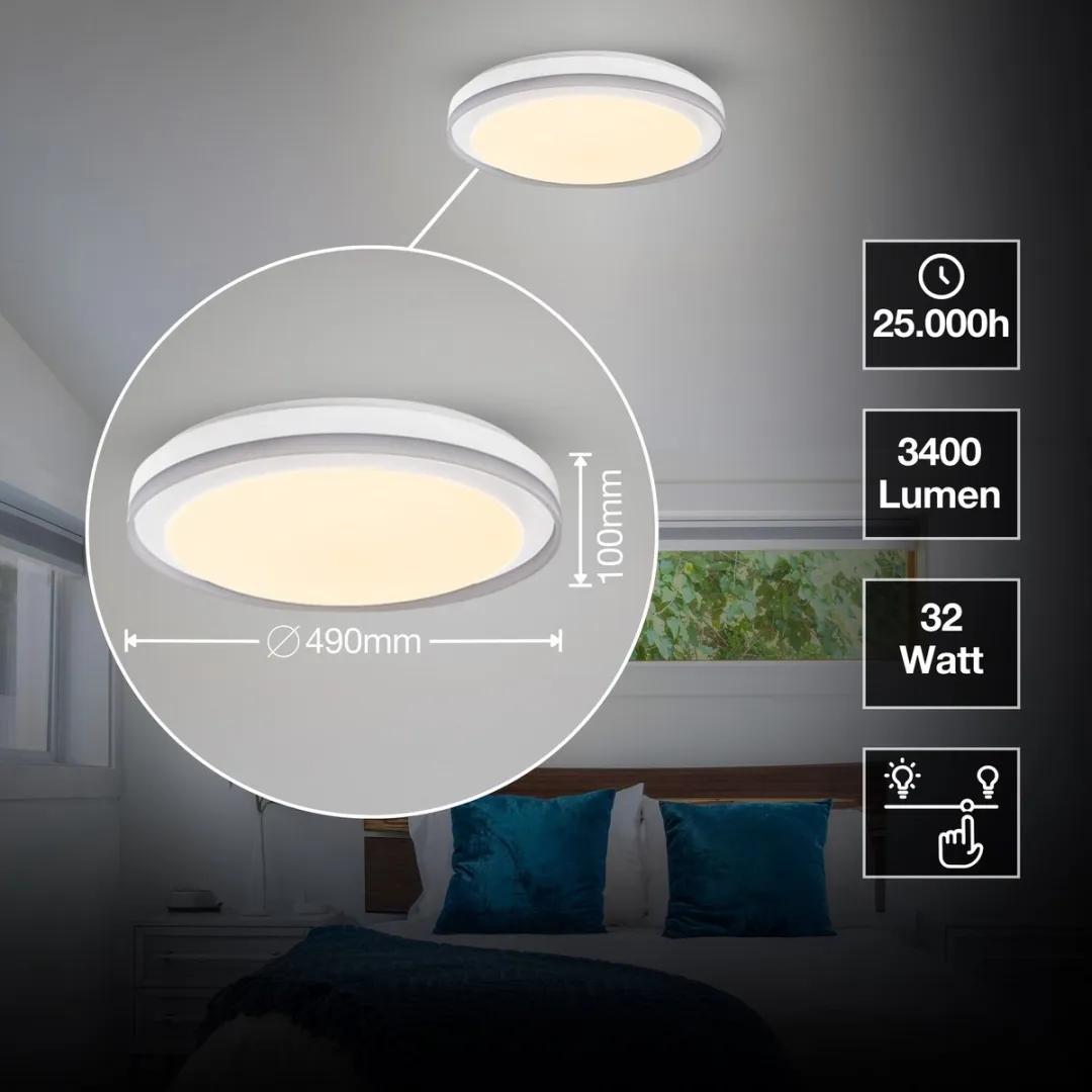 Osram Smart+ Wifi Orbis ZEST RGB 500mm Plafondlamp - 32W 3400lm - Wit