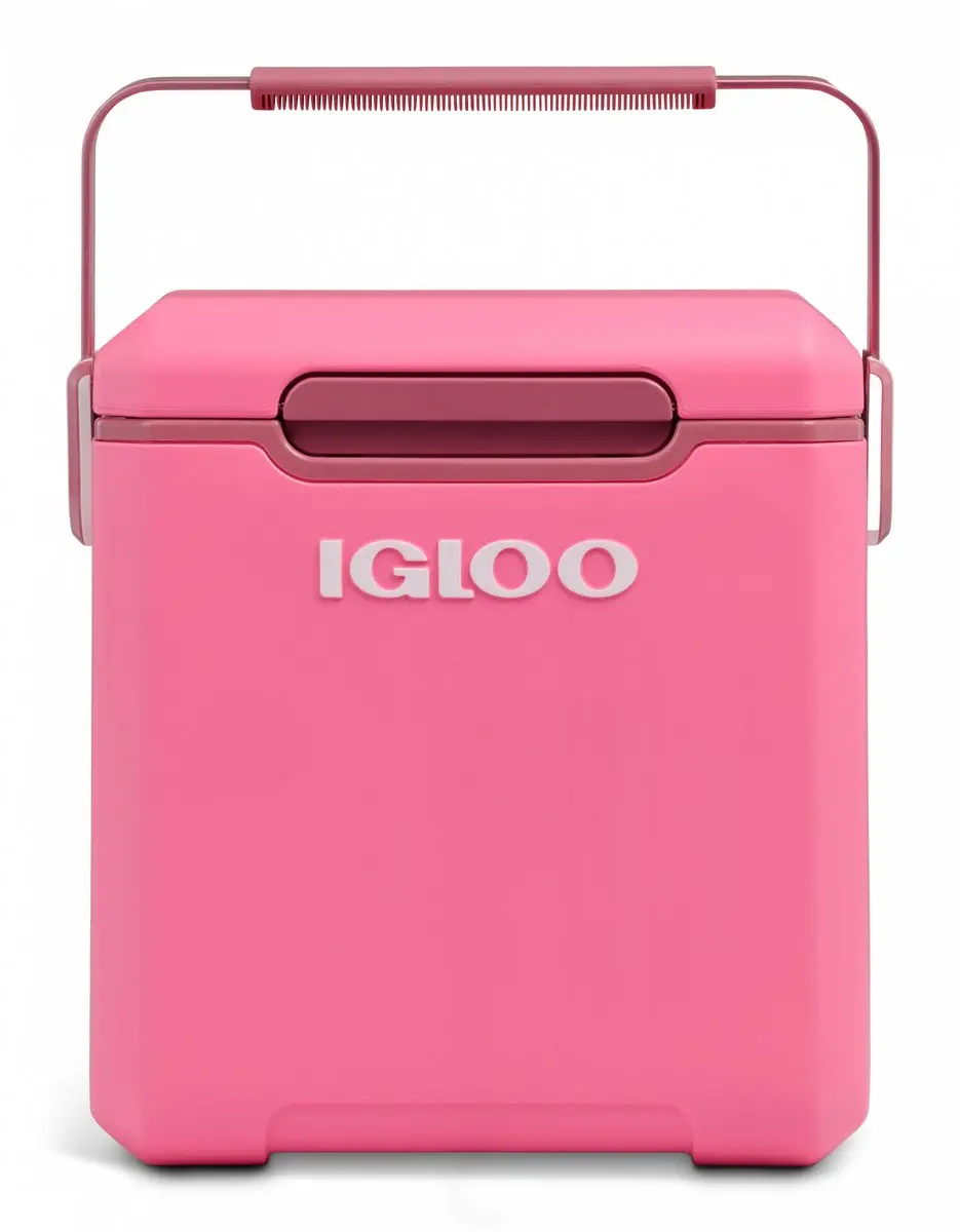 Igloo Tag-A-Long Too Highrise Koelbox - Geïsoleerd - Lekvrij - Dekselvergrendeling - Roze