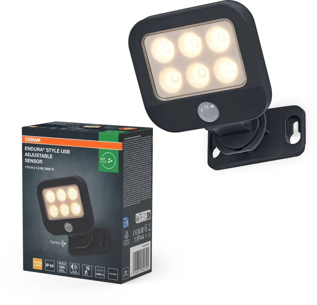 Osram Endura Style USB Sensor Up-Down - Warm wit 3000K - Dark grey