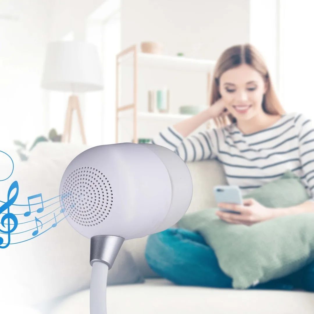Grundig Bureaulamp 3-in-1 - Qi Oplader & Bluetooth Speaker - 10W - Wit
