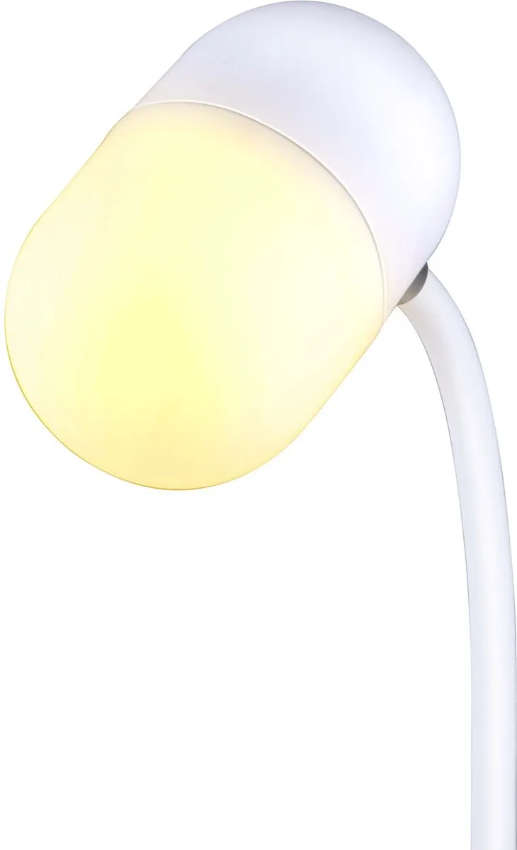Grundig Bureaulamp 3-in-1 - Qi Oplader & Bluetooth Speaker - 10W - Wit
